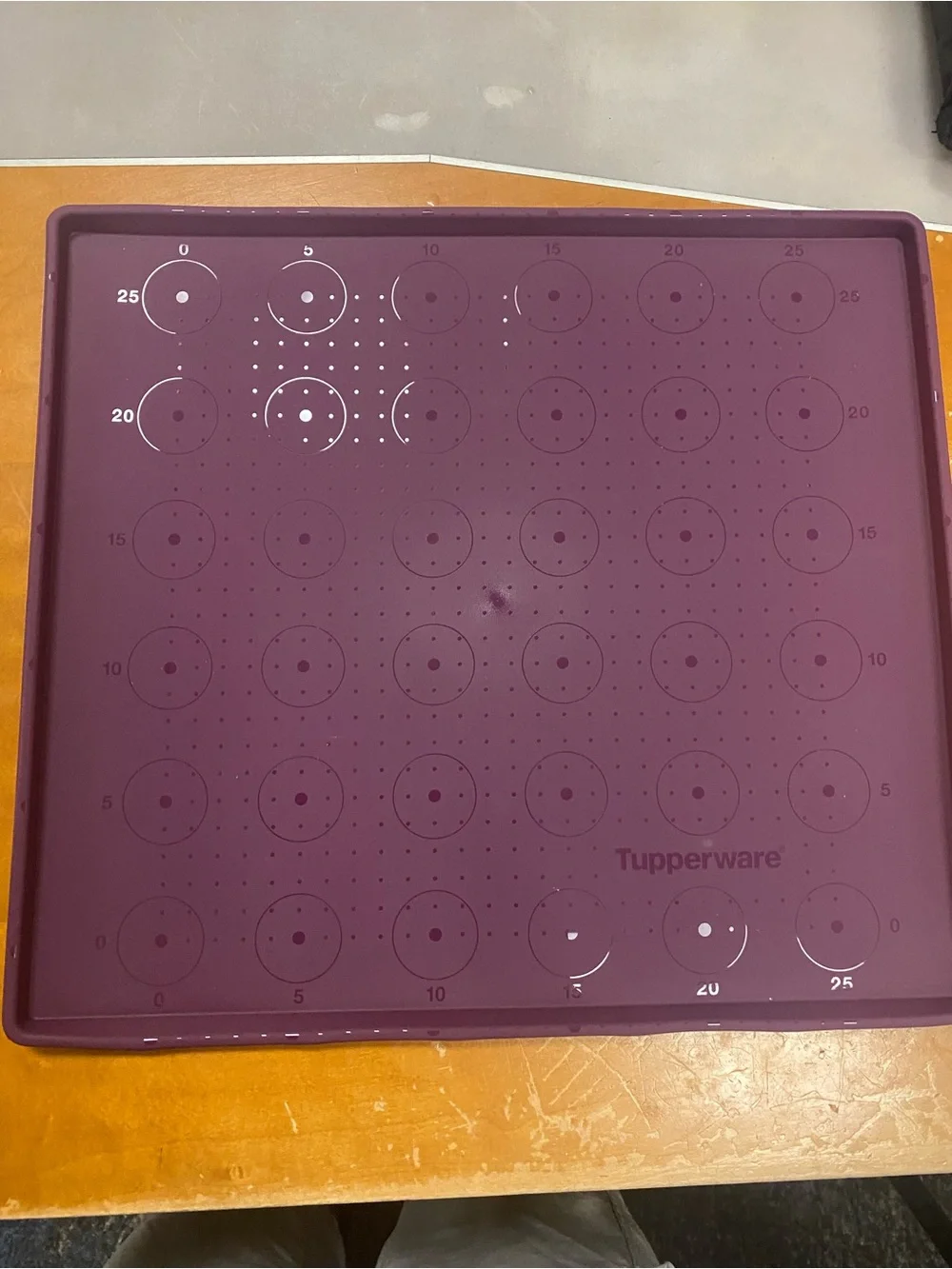 Tupperware Silicone Baking Form sheet Purple 12x12 New